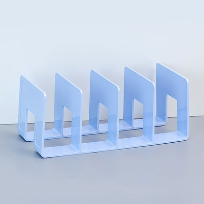 versatile clear book stand holding varied items