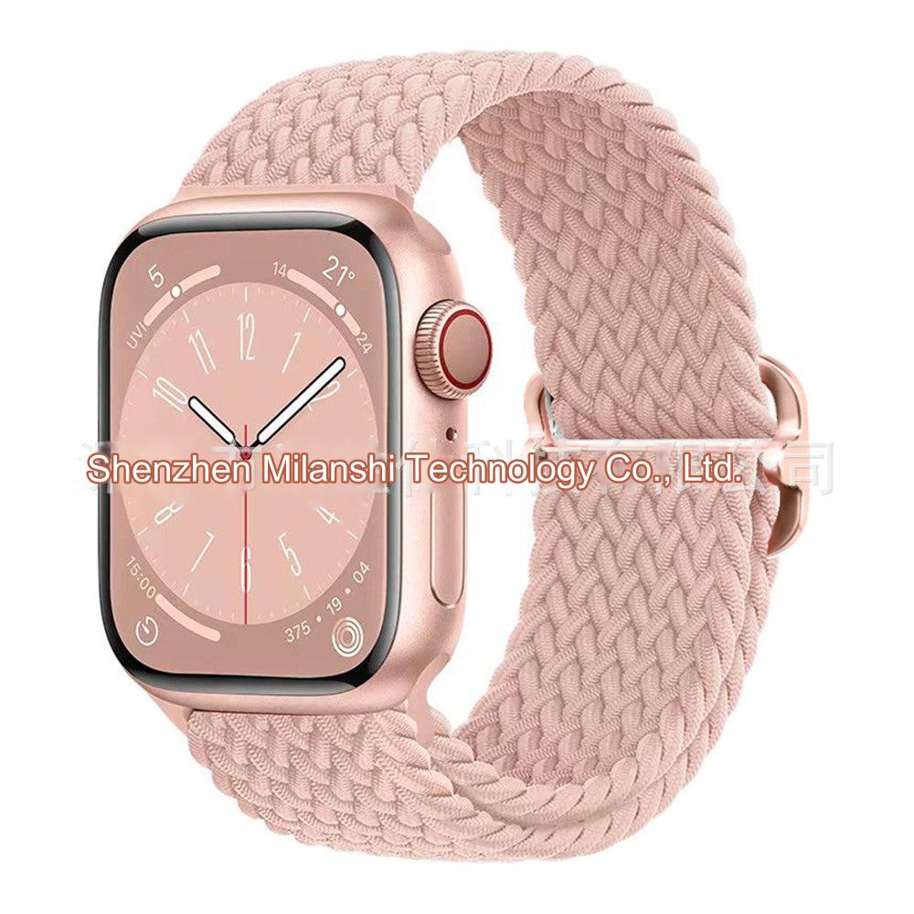 Premium Nylon Woven Watch Band for Apple Watch Series 4, 5, 6, 7, 8, SE, Ultra - Adjustable, Sporty Design