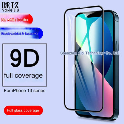 Premium Tempered Glass Screen Protector for iPhone 13, 13 Pro, 13 Pro Max - Full Coverage Anti-Spy Film