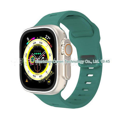 Premium Silicone Sport Band for Apple Watch - Compatible with Series 7, 8, Ultra - Adjustable, Colorful, and Durable