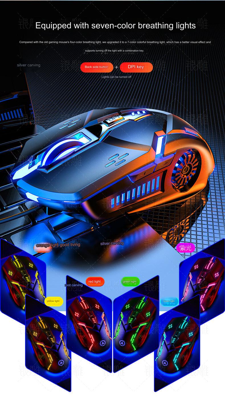 RGB Wired Gaming Mouse G5 - Ergonomic, 3200 DPI, 6-Button Optical, USB - Silent & Colorful Backlit for Ultimate Gaming Experience