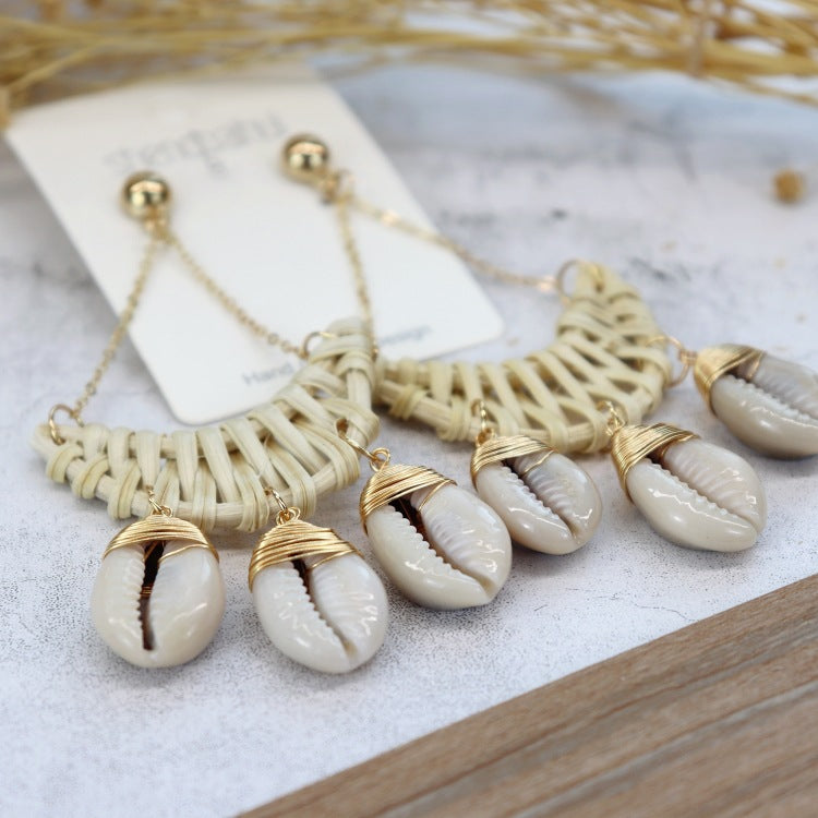 Unique Rattan Earrings Image 3
