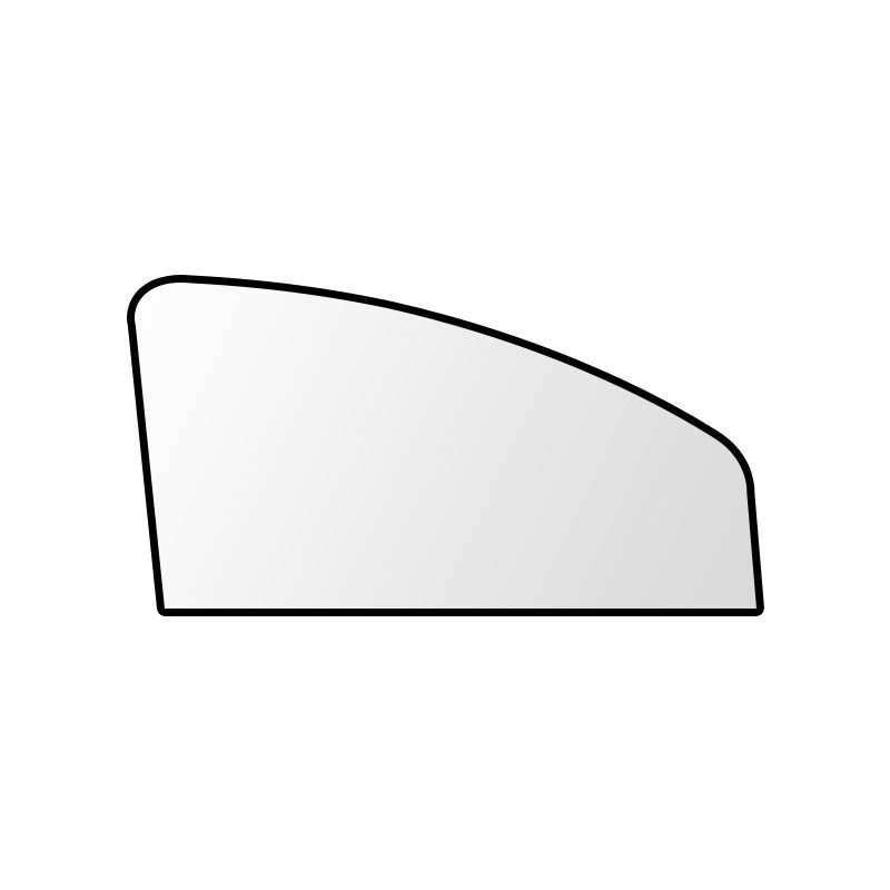 view of car fully equipped with magnetic sunshades