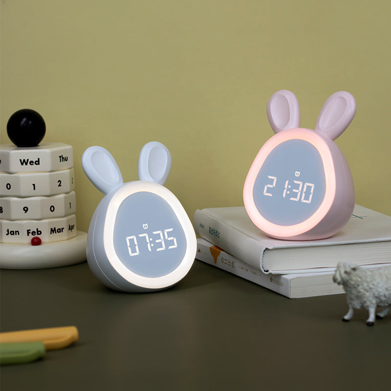 Pink Bunny Children's Alarm Clock