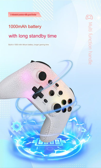 KXD NS21 RGB Wireless Gaming Controller for PC, iOS, Android, PS4, and Switch - Customizable Gaming Experience