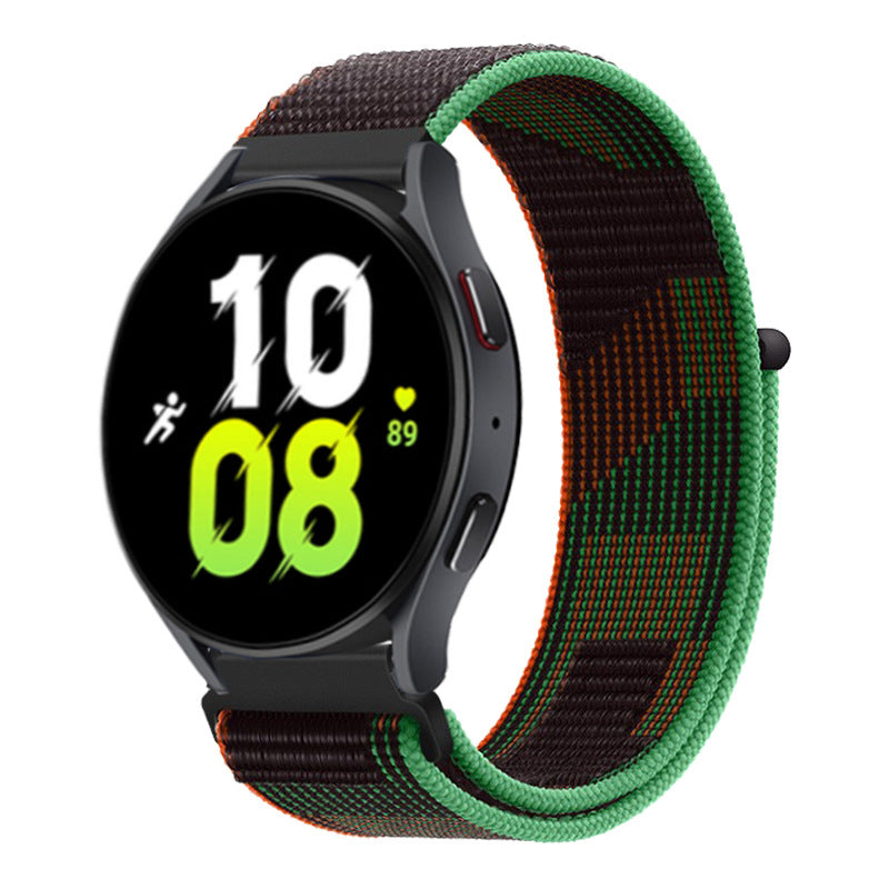 High-Quality 20/22mm Nylon Sport Watch Bands for Huawei GT4 & Samsung Galaxy Watch | Hook and Loop Design