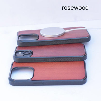 Eco-Friendly Bamboo Wood MagSafe Compatible iPhone Case for iPhone 15/14/13 Series