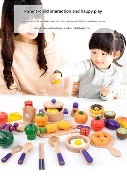 child-safe wooden kitchen toys