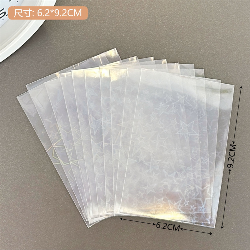 Organizational plastic card sleeves