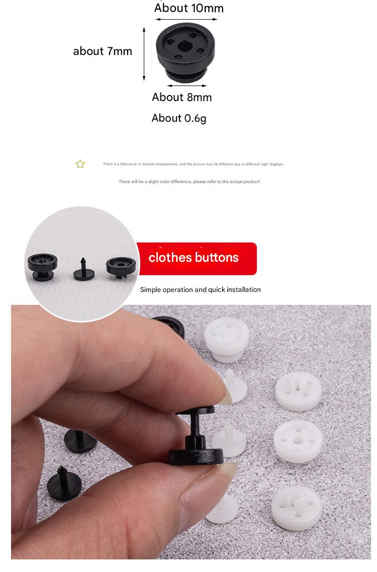 Reusable fasteners for collar and cuff alterations