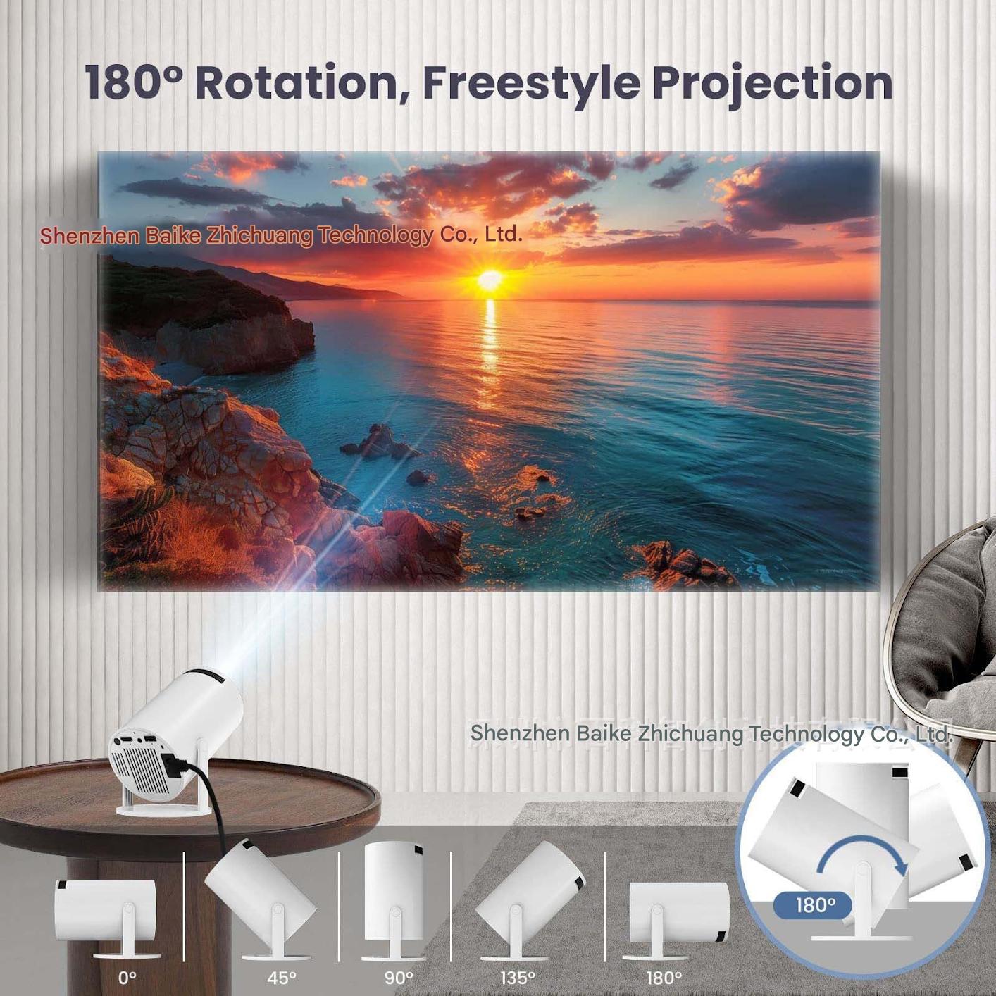 User-friendly mini projector controls