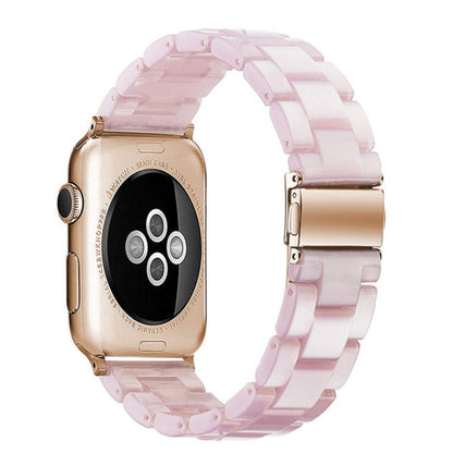 Stylish Natural Resin Apple Watch Band - Compatible with Series 1-9 & Ultra Models