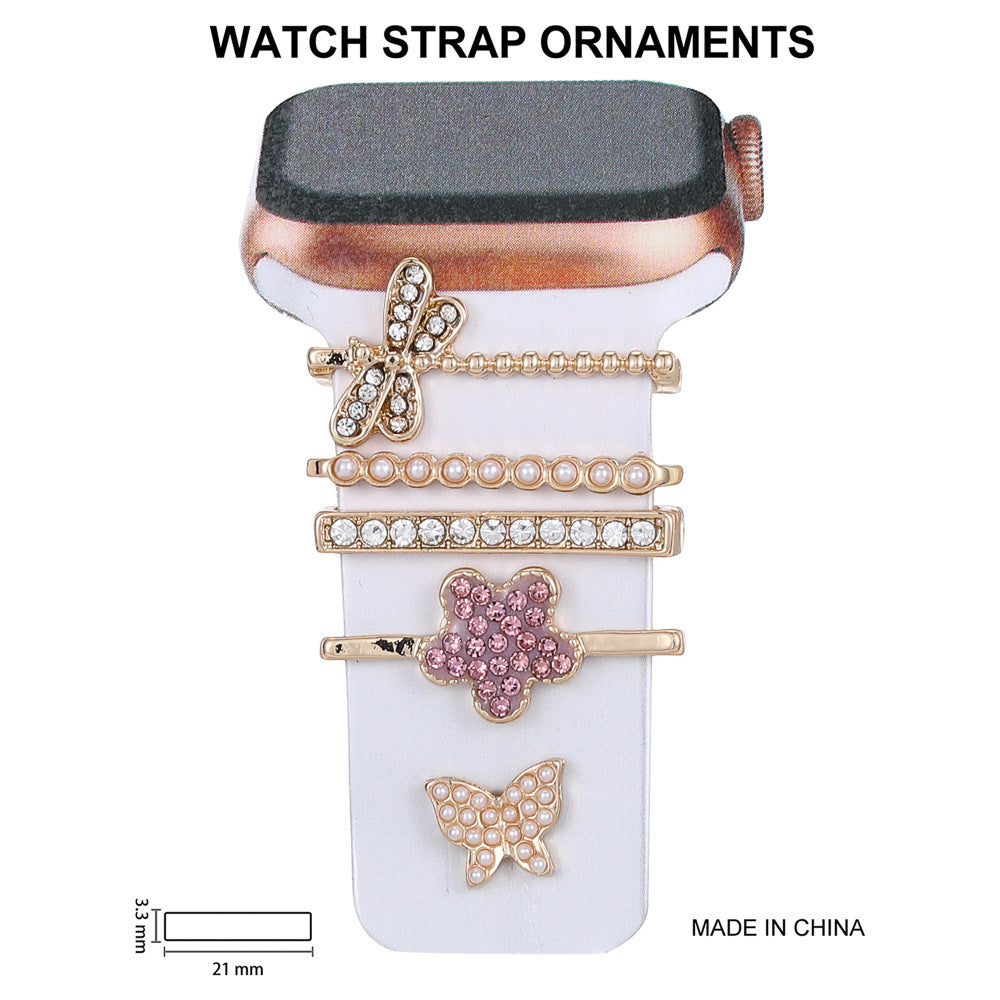 diamond-studded watch strap