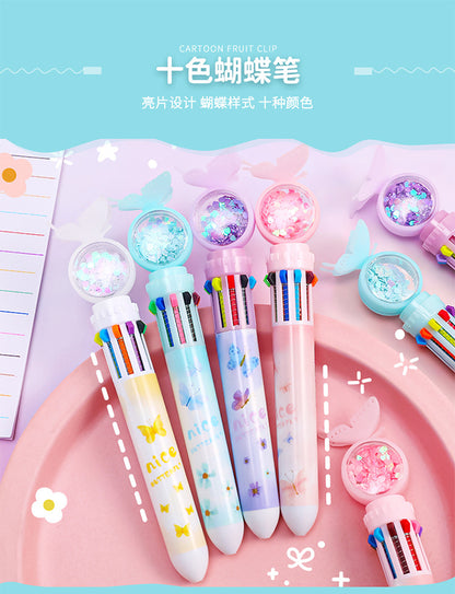 Collection of multicolor Butterfly Ballpoint Pens image