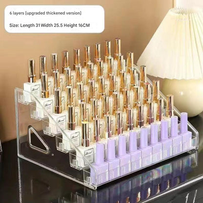 open lipstick storage rack