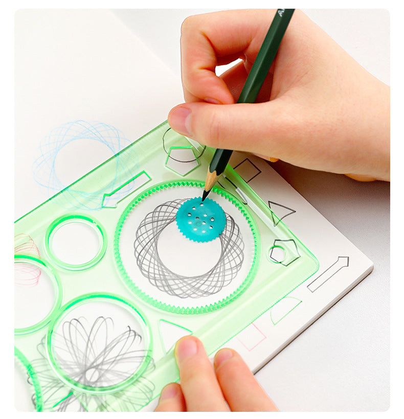 kids ruler multi-purpose with drawing capabilities in blue