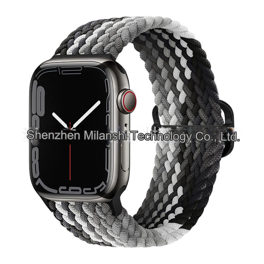 Premium Nylon Woven Watch Band for Apple Watch Series 4, 5, 6, 7, 8, SE, Ultra - Adjustable, Sporty Design