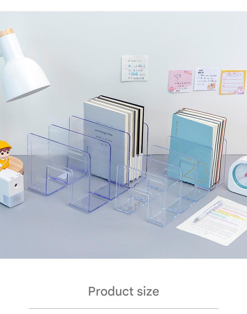 display view multi-slot acrylic organizer