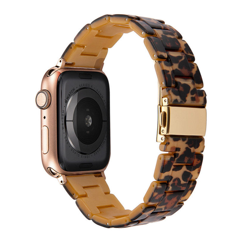 Stylish Natural Resin Apple Watch Band - Compatible with Series 1-9 & Ultra Models