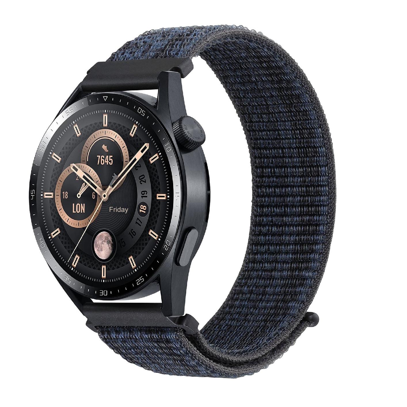 High-Quality 20/22mm Nylon Sport Watch Bands for Huawei GT4 & Samsung Galaxy Watch | Hook and Loop Design