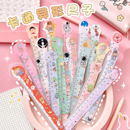 colorful cartoon ruler 15cm school drawing