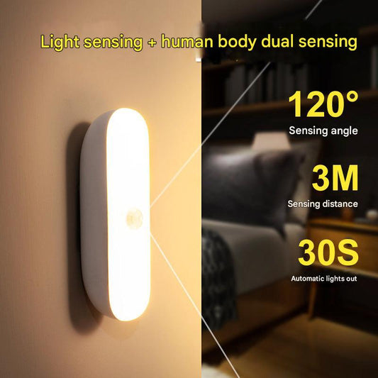 modern USB-charged LED night light