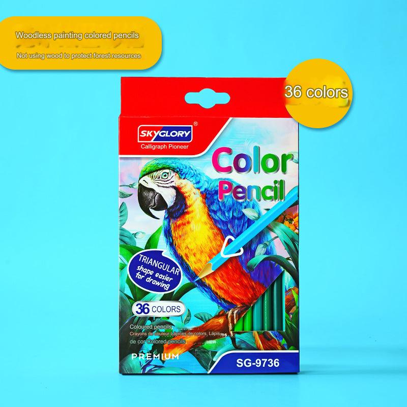 Vibrant 12-Color Oil-Based Colored Pencil Set - Perfect for Kids' Art Projects!