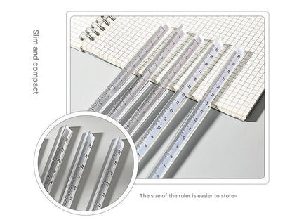 triangular ruler clear acrylic material detail