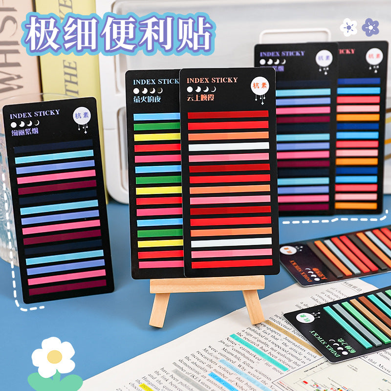 vibrant transparent adhesive memo pad