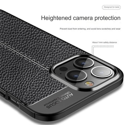 Premium TPU Leather Texture Phone Case for iPhone 15 & Samsung S24 Series - Shockproof and Slim Fit