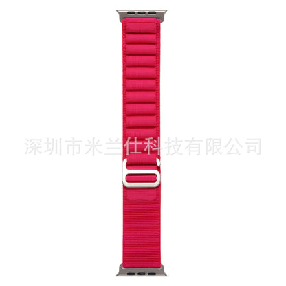 Durable Nylon Sport Strap for Apple Watch - Compatible with Ultra, Series 7 & More - Variety of Colors Available