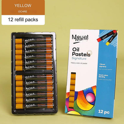 Montmartre 24-Color Ultra Soft Oil Pastels for Kids - Vibrant, Easy to Blend Art Crayons