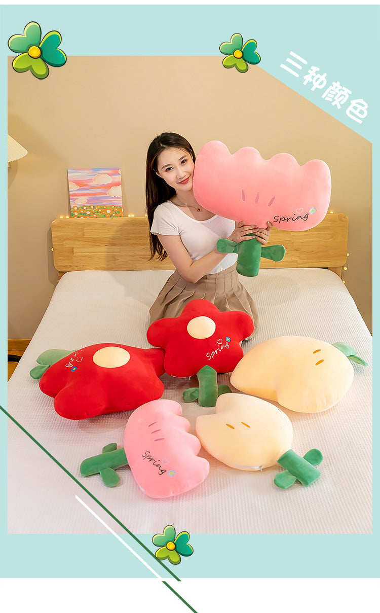 tulip plush pillow