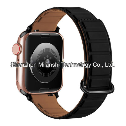 Premium Silicone Magnetic Apple Watch Band - Sporty & Durable Replacement Strap for All Models