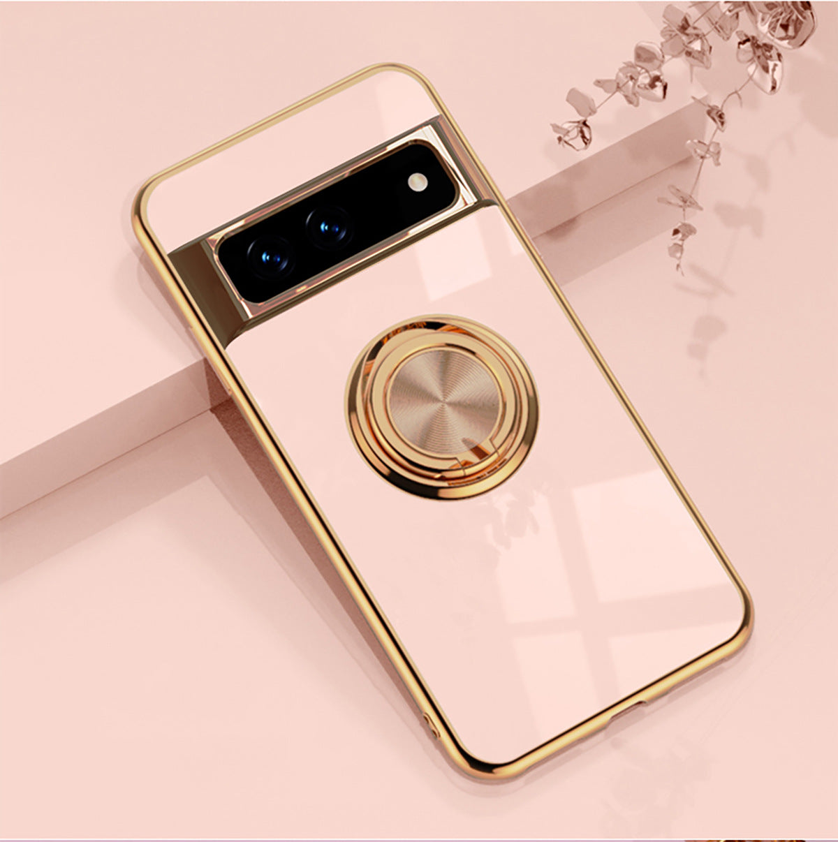 Luxury TPU Case for Google Pixel 7A & 6A with Ring Holder - Shockproof & Sleek Design