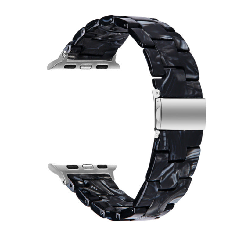 Stylish Natural Resin Apple Watch Band - Compatible with Series 1-9 & Ultra Models