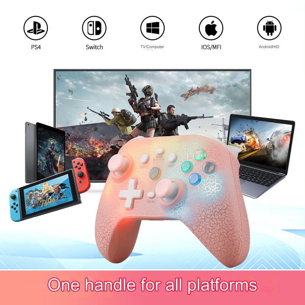 KXD NS21 RGB Wireless Gaming Controller for PC, iOS, Android, PS4, and Switch - Customizable Gaming Experience