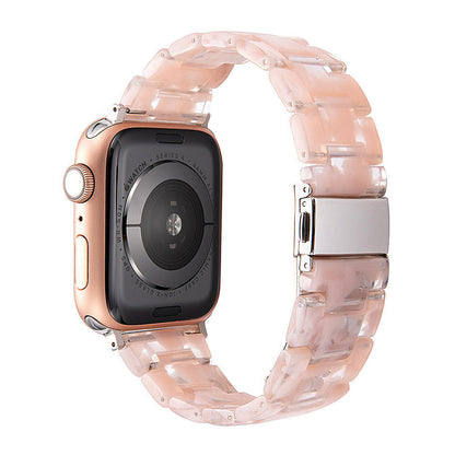 Stylish Natural Resin Apple Watch Band - Compatible with Series 1-9 & Ultra Models