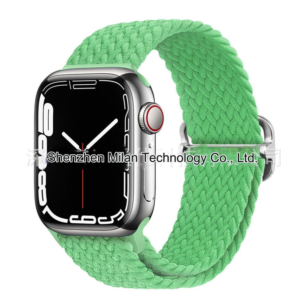 Premium Nylon Woven Watch Band for Apple Watch Series 4, 5, 6, 7, 8, SE, Ultra - Adjustable, Sporty Design