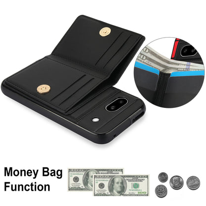 Stylish Google Pixel 9 Ring Case - Durable Wallet Stand Cover for Pixel 8 Pro, 8, 6A, 9 Pro XL - Shockproof Protection in Multiple Colors