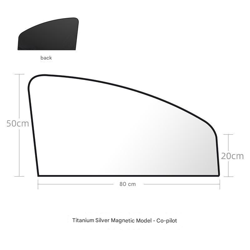 easy-to-install sunshade on car window