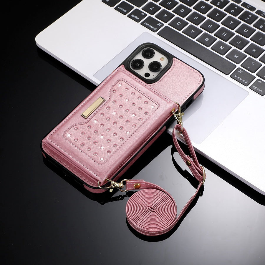 Slim Magnetic iPhone Wallet Case with Stand - Anti-Drop, Shockproof Protection for iPhone 15/14/13/12 Series