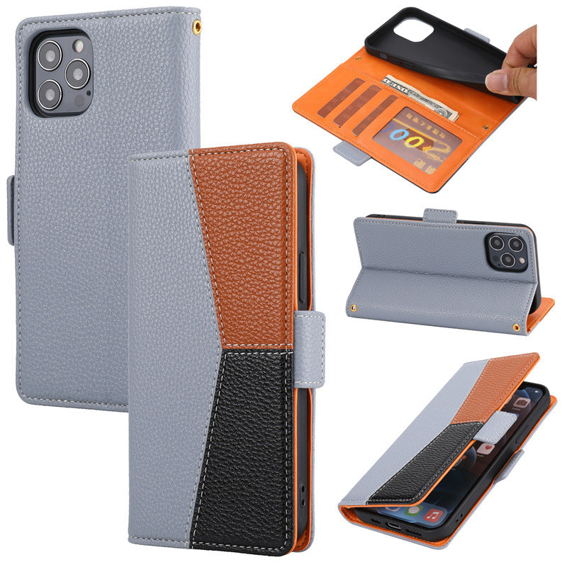 Premium PU Leather Flip Case for iPhone & Samsung | Stylish Multi-Color Wallet Cover with Card Slots