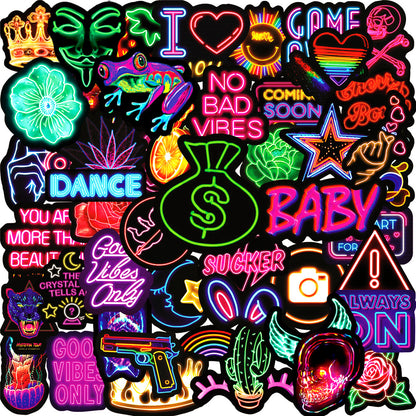 neon stickers