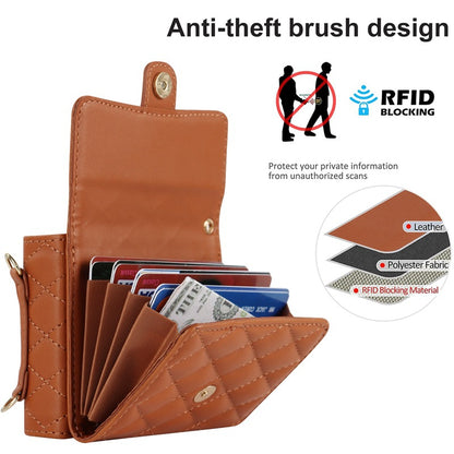 Stylish Protective Wallet Case for Samsung Z Flip Series - Multi-Color Crossbody Design