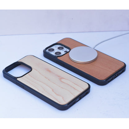 Eco-Friendly Bamboo Wood MagSafe Compatible iPhone Case for iPhone 15/14/13 Series