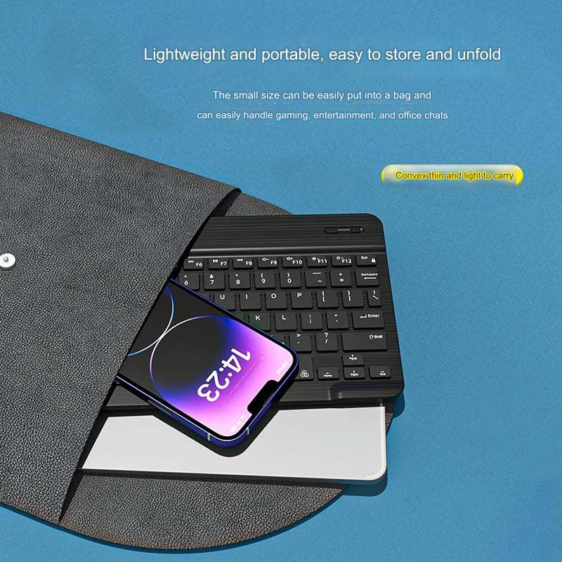 Wireless Bluetooth Keyboard and Mouse Combo for iPad, iPhone, and Android Tablets - Silent Scissor Switch and Ergonomic Design