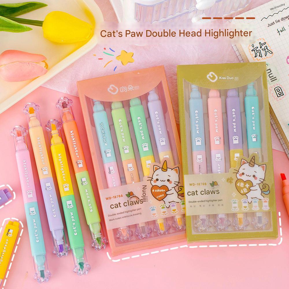 cartoon cat paw highlighter tip detail