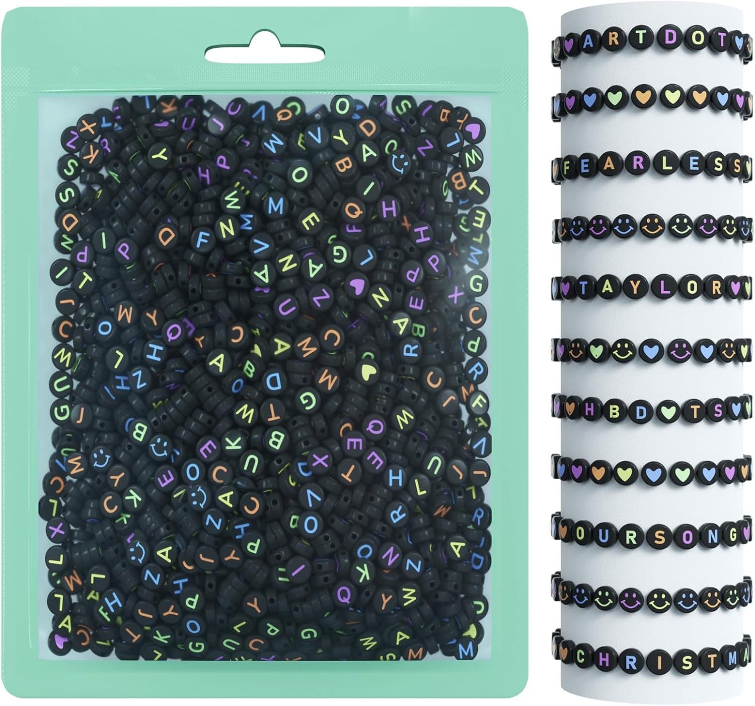 DIY beads for crafting in transparent color