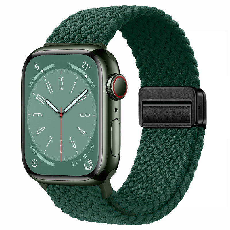 Stylish Nylon Woven Magnetic Apple Watch Band - Compatible with All Series